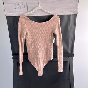 Free People Sprinkled in Gold bodysuit, color Blush combo. Size XS/S. New w/ tag